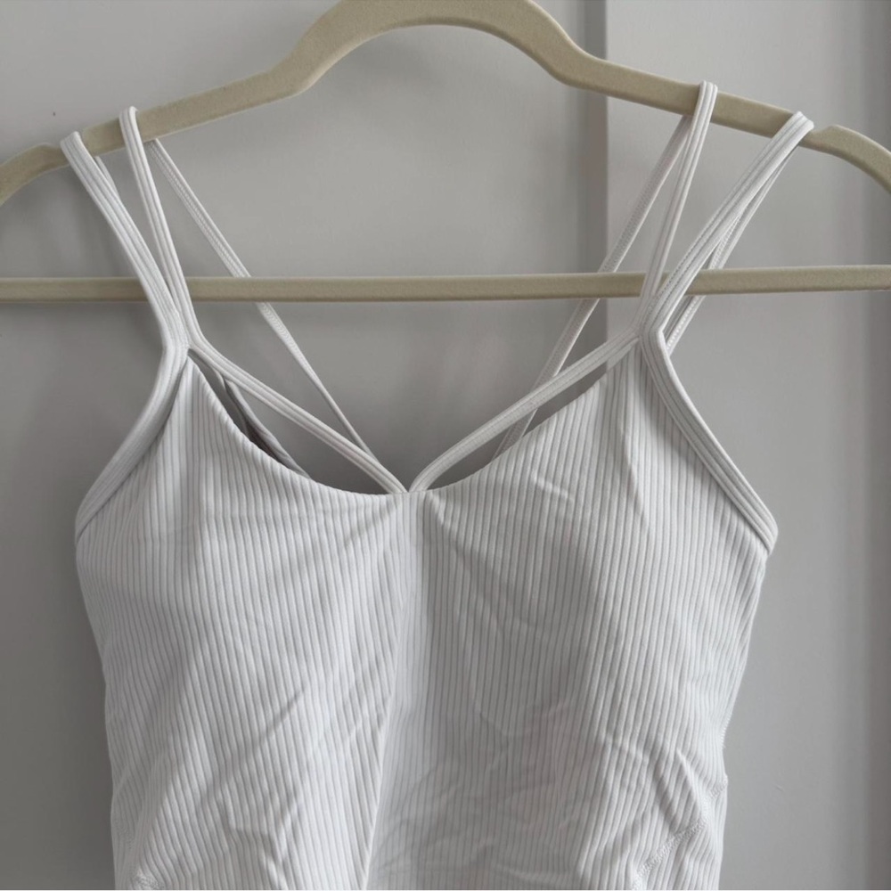 Lululemon White Strappy Tank